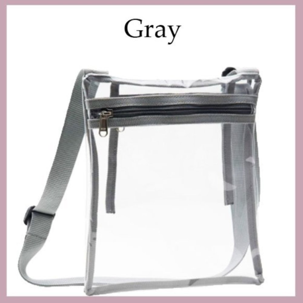 👜✨ Clear Crossbody Stadium Bag – Transparent PVC Purse | NFL Approved Event Bag - Picture 2 of 6